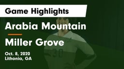 Arabia Mountain  vs Miller Grove  Game Highlights - Oct. 8, 2020