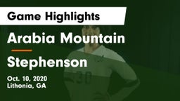 Arabia Mountain  vs Stephenson  Game Highlights - Oct. 10, 2020