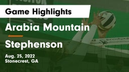 Arabia Mountain  vs Stephenson Game Highlights - Aug. 25, 2022