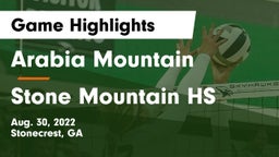 Arabia Mountain  vs Stone Mountain HS Game Highlights - Aug. 30, 2022