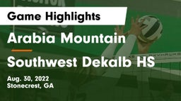Arabia Mountain  vs Southwest Dekalb HS Game Highlights - Aug. 30, 2022