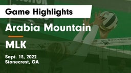 Arabia Mountain  vs MLK Game Highlights - Sept. 13, 2022