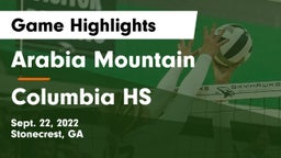 Arabia Mountain  vs Columbia HS Game Highlights - Sept. 22, 2022