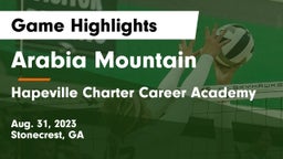 Arabia Mountain  vs Hapeville Charter Career Academy Game Highlights - Aug. 31, 2023