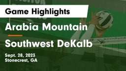 Arabia Mountain  vs Southwest DeKalb  Game Highlights - Sept. 28, 2023