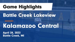Battle Creek Lakeview  vs Kalamazoo Central  Game Highlights - April 28, 2022