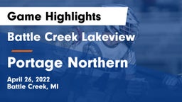 Battle Creek Lakeview  vs Portage Northern  Game Highlights - April 26, 2022