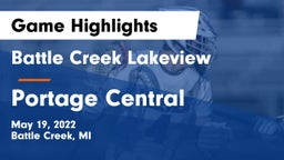 Battle Creek Lakeview  vs Portage Central  Game Highlights - May 19, 2022