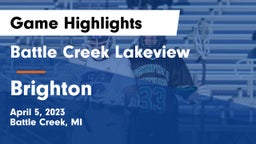 Battle Creek Lakeview  vs Brighton  Game Highlights - April 5, 2023