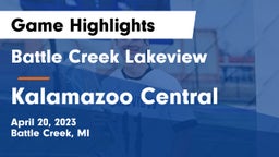 Battle Creek Lakeview  vs Kalamazoo Central  Game Highlights - April 20, 2023
