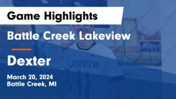 Battle Creek Lakeview  vs Dexter  Game Highlights - March 20, 2024