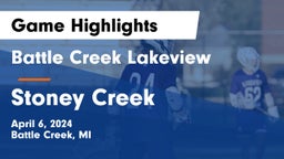 Battle Creek Lakeview  vs Stoney Creek  Game Highlights - April 6, 2024