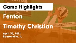 Fenton  vs Timothy Christian Game Highlights - April 30, 2022