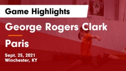 George Rogers Clark  vs Paris Game Highlights - Sept. 25, 2021