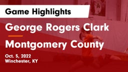 George Rogers Clark  vs Montgomery County  Game Highlights - Oct. 5, 2022