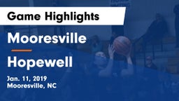 Mooresville  vs Hopewell  Game Highlights - Jan. 11, 2019