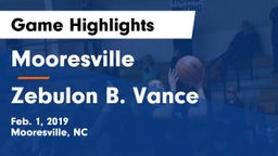 Mooresville  vs Zebulon B. Vance  Game Highlights - Feb. 1, 2019