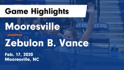 Mooresville  vs Zebulon B. Vance  Game Highlights - Feb. 17, 2020
