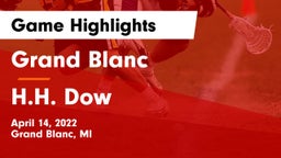 Grand Blanc  vs H.H. Dow  Game Highlights - April 14, 2022