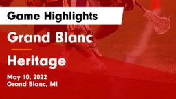 Grand Blanc  vs Heritage  Game Highlights - May 10, 2022