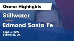 Stillwater  vs Edmond Santa Fe Game Highlights - Sept. 3, 2020