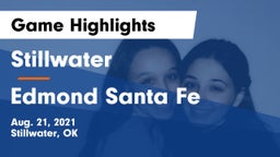 Stillwater  vs Edmond Santa Fe Game Highlights - Aug. 21, 2021