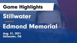 Stillwater  vs Edmond Memorial  Game Highlights - Aug. 31, 2021
