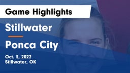 Stillwater  vs Ponca City  Game Highlights - Oct. 3, 2022