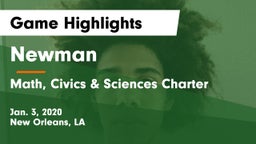 Newman  vs Math, Civics & Sciences Charter Game Highlights - Jan. 3, 2020