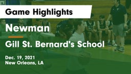 Newman  vs Gill St. Bernard's School Game Highlights - Dec. 19, 2021