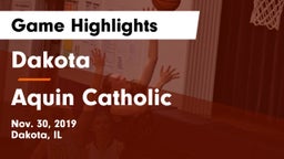 Dakota  vs Aquin Catholic  Game Highlights - Nov. 30, 2019
