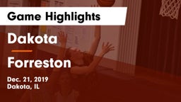 Dakota  vs Forreston  Game Highlights - Dec. 21, 2019