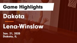 Dakota  vs Lena-Winslow  Game Highlights - Jan. 21, 2020