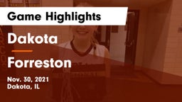 Dakota  vs Forreston  Game Highlights - Nov. 30, 2021
