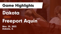 Dakota  vs Freeport Aquin Game Highlights - Nov. 25, 2023
