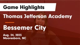 Thomas Jefferson Academy  vs Bessemer City Game Highlights - Aug. 24, 2023