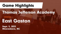 Thomas Jefferson Academy  vs East Gaston  Game Highlights - Sept. 5, 2023