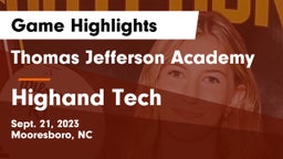 Thomas Jefferson Academy  vs Highand Tech  Game Highlights - Sept. 21, 2023