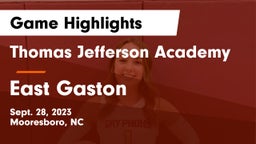 Thomas Jefferson Academy  vs East Gaston  Game Highlights - Sept. 28, 2023
