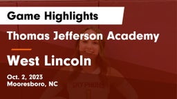 Thomas Jefferson Academy  vs West Lincoln  Game Highlights - Oct. 2, 2023