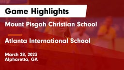 Mount Pisgah Christian School vs Atlanta International School Game Highlights - March 28, 2023
