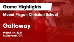 Mount Pisgah Christian School vs Galloway Game Highlights - March 19, 2024