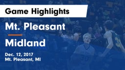 Mt. Pleasant  vs Midland  Game Highlights - Dec. 12, 2017