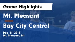 Mt. Pleasant  vs Bay City Central  Game Highlights - Dec. 11, 2018