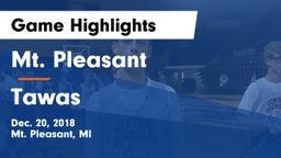 Mt. Pleasant  vs Tawas Game Highlights - Dec. 20, 2018