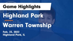 Highland Park  vs Warren Township  Game Highlights - Feb. 23, 2022