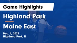 Highland Park  vs Maine East  Game Highlights - Dec. 1, 2023