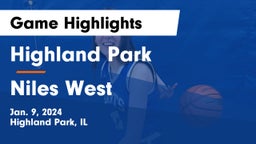 Highland Park  vs Niles West  Game Highlights - Jan. 9, 2024