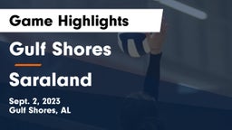 Gulf Shores  vs Saraland  Game Highlights - Sept. 2, 2023