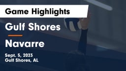 Gulf Shores  vs Navarre  Game Highlights - Sept. 5, 2023